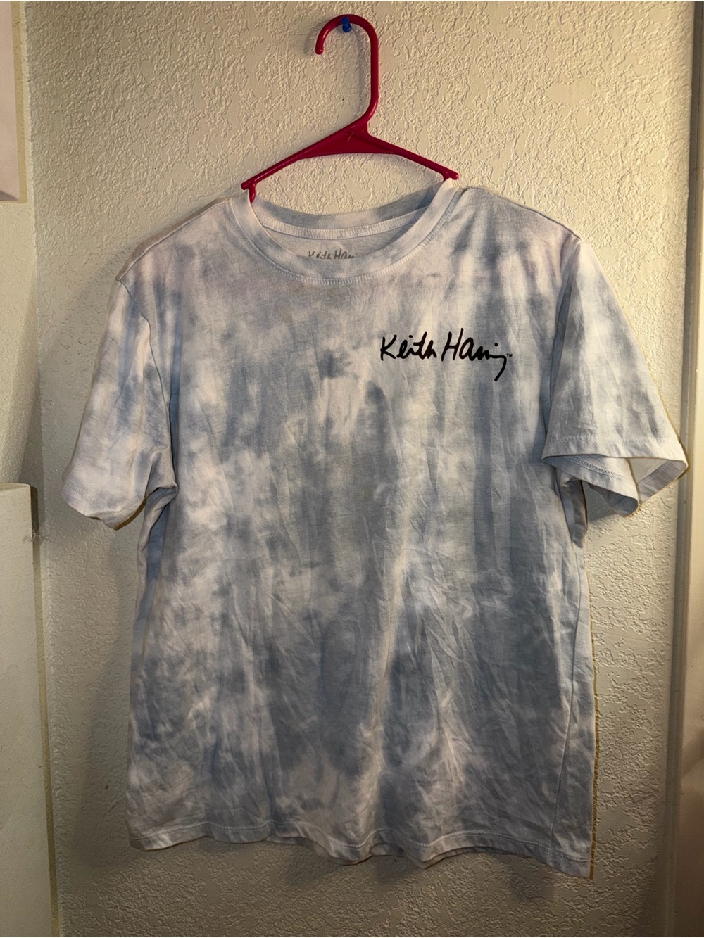 Keith Haring Kids Tie-Dye Graphic Tee - Light Blue/White xl (14)